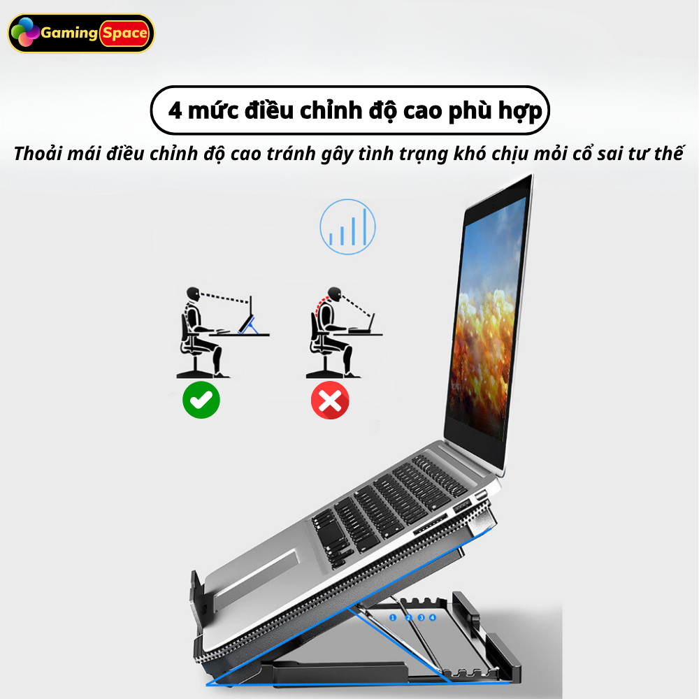 Đế Tản Nhiệt Laptop Máy Tính N106 N99 Pro  2 quạt lớn có led, đế tản nhiệt cho laptop 13 inch đến 17 inch