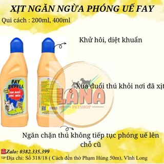 Ngăn phóng uế, xua đuổi chó mèo Fay Repell