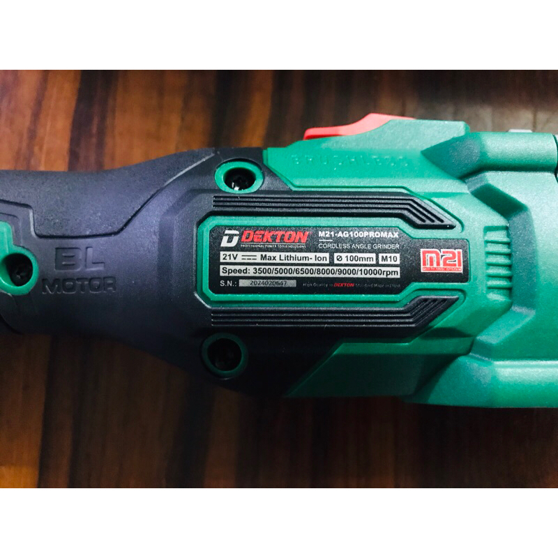 THÂN Máy Mài Pin DEKTON 100MM M21-AG100PROMAX BITURBO Thế Hệ Mới 2024 Siêu Mạnh 3 Tính Năng An Toàn