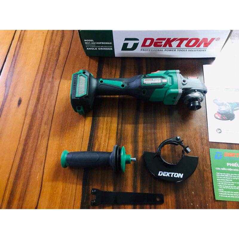 THÂN Máy Mài Pin DEKTON 100MM M21-AG100PROMAX BITURBO Thế Hệ Mới 2024 Siêu Mạnh 3 Tính Năng An Toàn