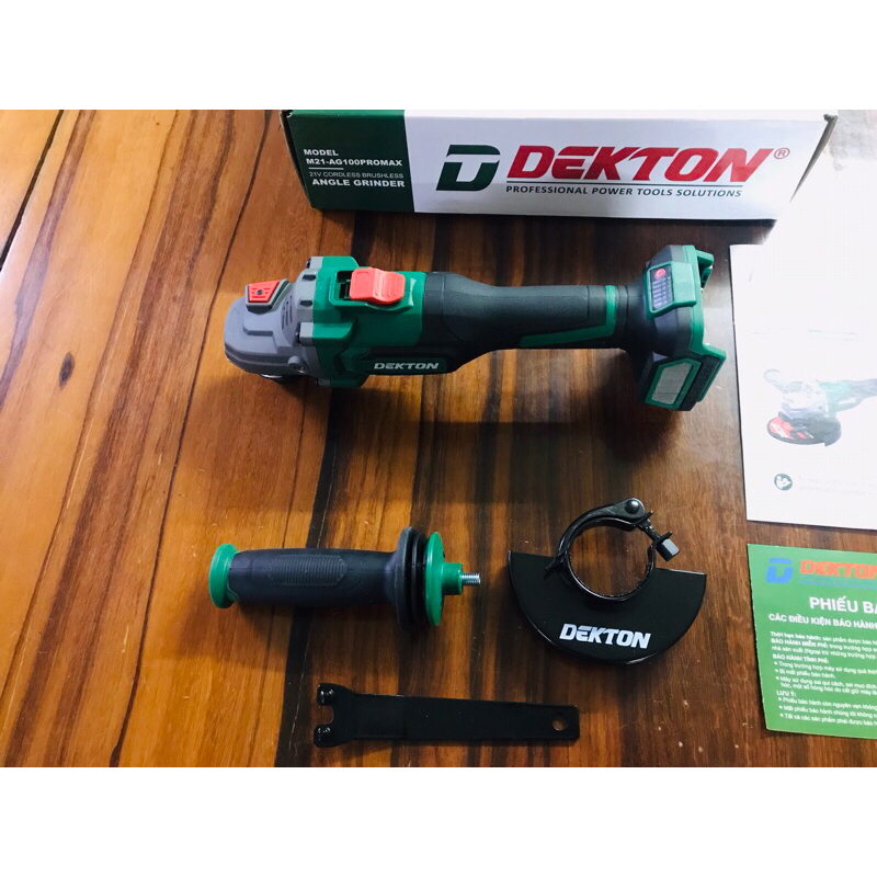 THÂN Máy Mài Pin DEKTON 100MM M21-AG100PROMAX BITURBO Thế Hệ Mới 2024 Siêu Mạnh 3 Tính Năng An Toàn