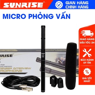 [CHÍNH HÃNG]Micro hội nghị, phỏng vấn, quay phim sunrise sm-2800 mic thu âm phỏng vấn, bắt âm thanh độ chính xác cao lọc