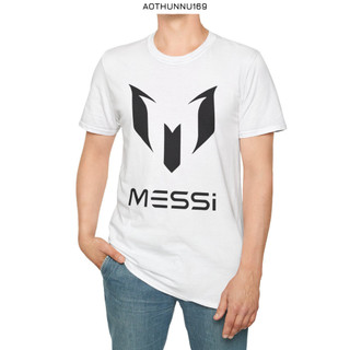 Áo Thun Nam Tay Ngắn Cổ Tròn In Họa Tiết Chữ MESSI DLX
