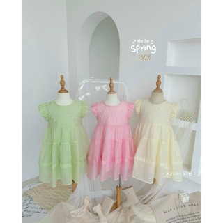 🍉đầm tơ babydoll bé gái