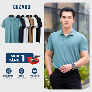 Áo Thun Nam Có Cổ GUZADO Vải Coolmax Cá Sấu Thoáng Khí, Thấm Hút Mồ Hôi Tốt, Mẫu Premium  GPS205
