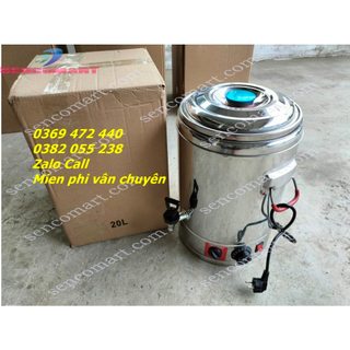 Nồi điện nấu phở, canh, cháo..., nồi hông, hấp đa năng 20l inox 100%