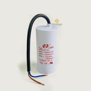 Tụ khởi động 30uf 450v cbb60 senju trắng
