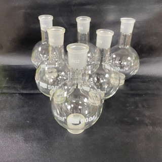 Bình cầu đáy tròn 1 cổ nhám kích thước 25ml,50ml,100ml,250ml,500ml,1000ml - labhn