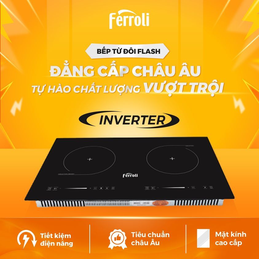 Bình nóng lạnh gián tiếp Ferroli Rapido SD 30L, Bình vuông, Thanh đốt inox tráng men Titan