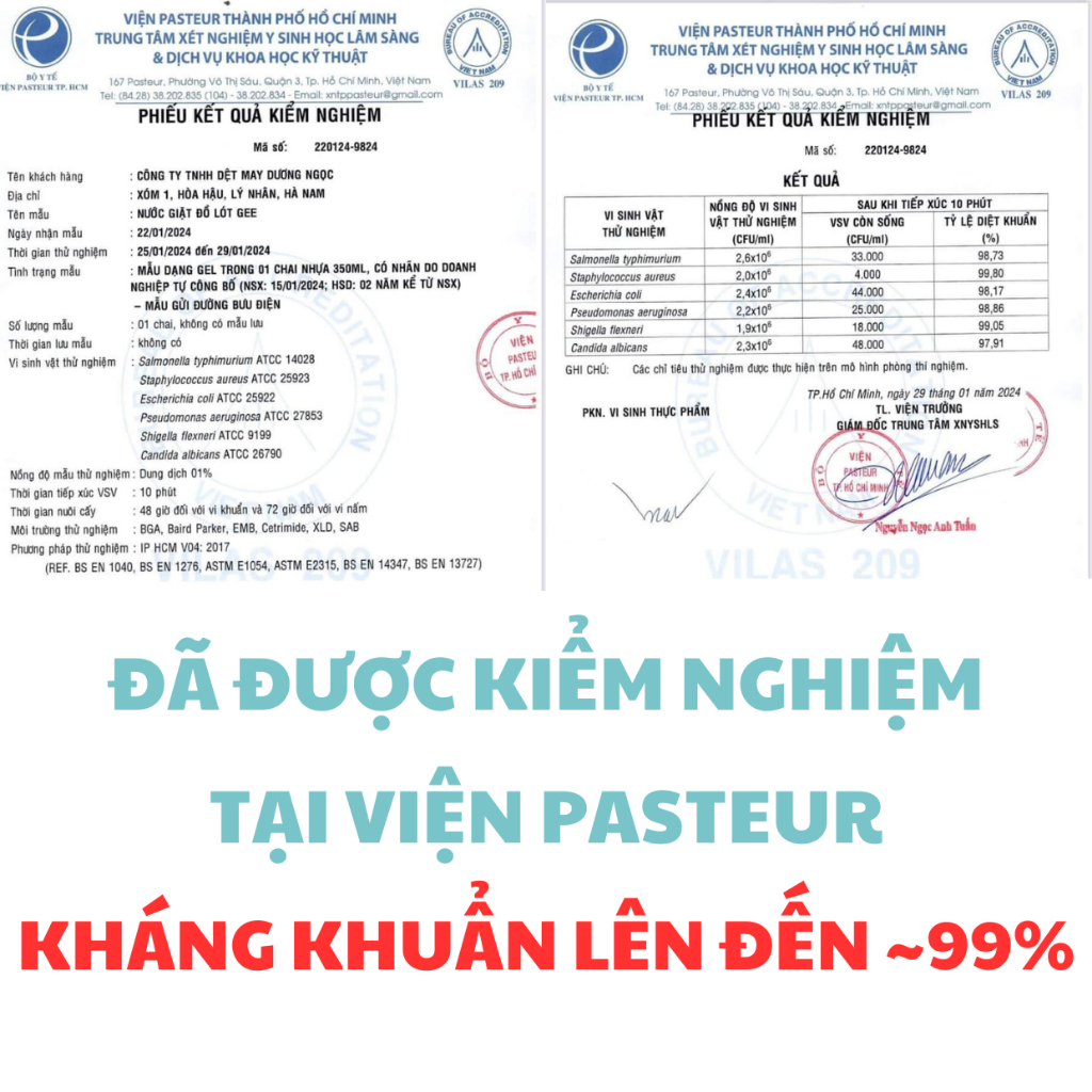 Nước giặt đồ lót Gee 95% chiết xuất tự nhiên, với enzym sinh học