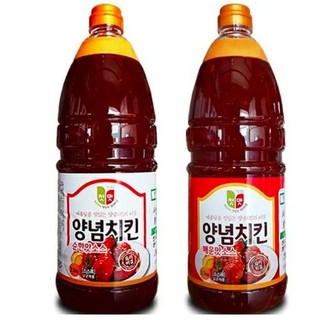 Sốt gà rán Hàn Quốc dakgangjeong Chungwoo 2,1L nhập khẩu Hàn Quốc loại cay, ngọt
