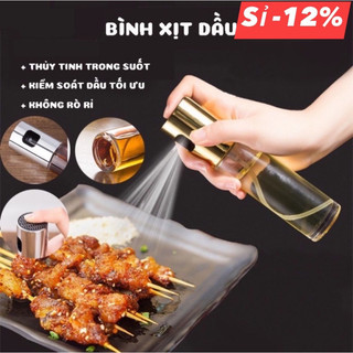 Bình xịt dầu ăn phun sương chai thủy tinh 100ml