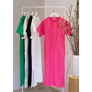 Cotton guu | đầm basic cotton thêu nổi