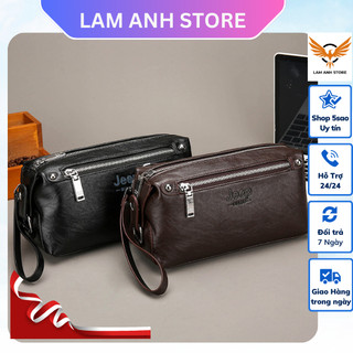 Ví Cầm Tay Nam , Túi Clutch Nam Đẳng Cấp , Kẹp Nách Da Nam [BẢO HÀNH 12 THÁNG] Clutch Hộp Da Mềm