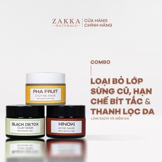 Trọn Bộ Mặt Nạ Giảm Mụn, Mịn Da Zakka Naturals 10