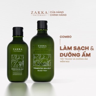 Bộ Đôi Tảo Biển Làm Sạch Và Dưỡng Ẩm Da Zakka Naturals 