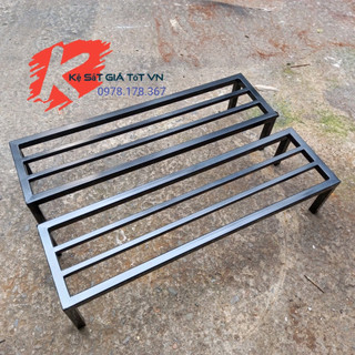 Kệ sắt để chậu hoa cây cảnh, giá kê chậu cây sơn tĩnh điện cao cấp - Dài 70cm