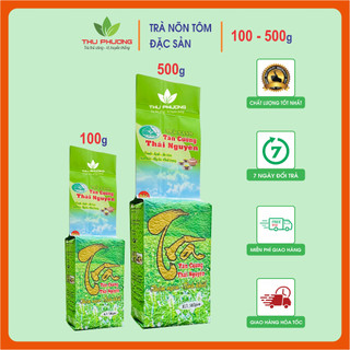 Trà nõn tôm Tân Cương Thái Nguyên loại đặc sản, sao tay thủ công, trà sạch VietGap gói 100G - 500G