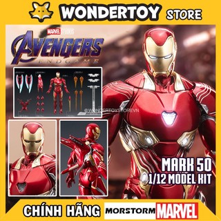 Mô hình lắp ráp marvel iron man mk50 avengers endgame 1/12 model kit chính hãng morstorm