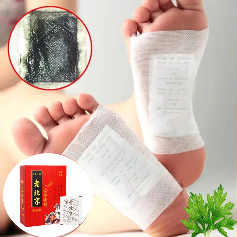 Miếng Dán Thải Độc Chân Lanna Foot Patch - Thải Độc Tố Lòng Bàn Chân Giảm Nhức Mỏi Ngủ Ngon 20pcs
