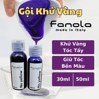 Gội Tím Khử Vàng Fanola , khử ánh vàng và giữ màu tóc tẩy , 30ml - 50ml .