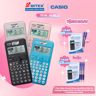 Máy tính học sinh Casio Fx-880BTG mới nhất dành cho học sinh cấp 2 cấp 3 lớp 6 đến lớp 12 chuyên dụng mang vào phòng thi