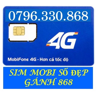 Sim lộc phát 868 Sim Mobi số đẹp trả trước chính chủ