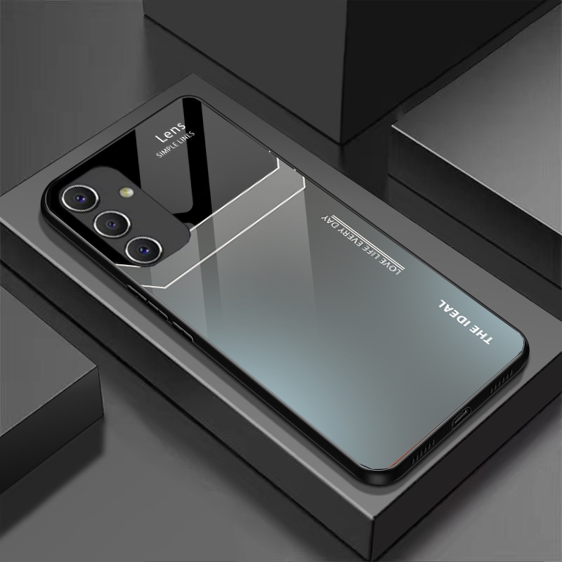 Ốp Lưng cho SAMSUNG M14 5G, M35 5G, M55 5G Mặt lưng kính, chống sốc, thiết kế riêng