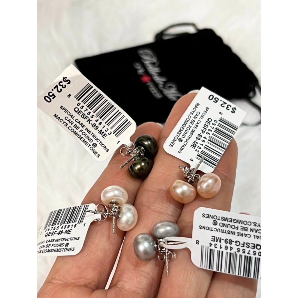 Bông tai ngọc trai hiệu 𝐁𝐞𝐥𝐥𝐞 𝐝𝐞 𝐌𝐞𝐫 (săn sale Flash friday)