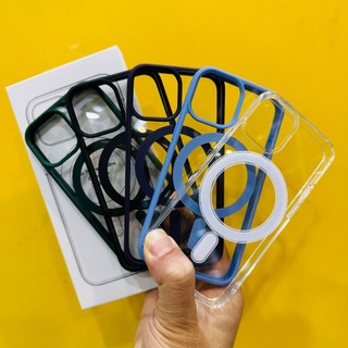  Ốp lưng iphone trong suốt 12 mini | 13 mini hỗ trợ sạc không dây từ tính cao cấp nhiều màu lựa chọn 