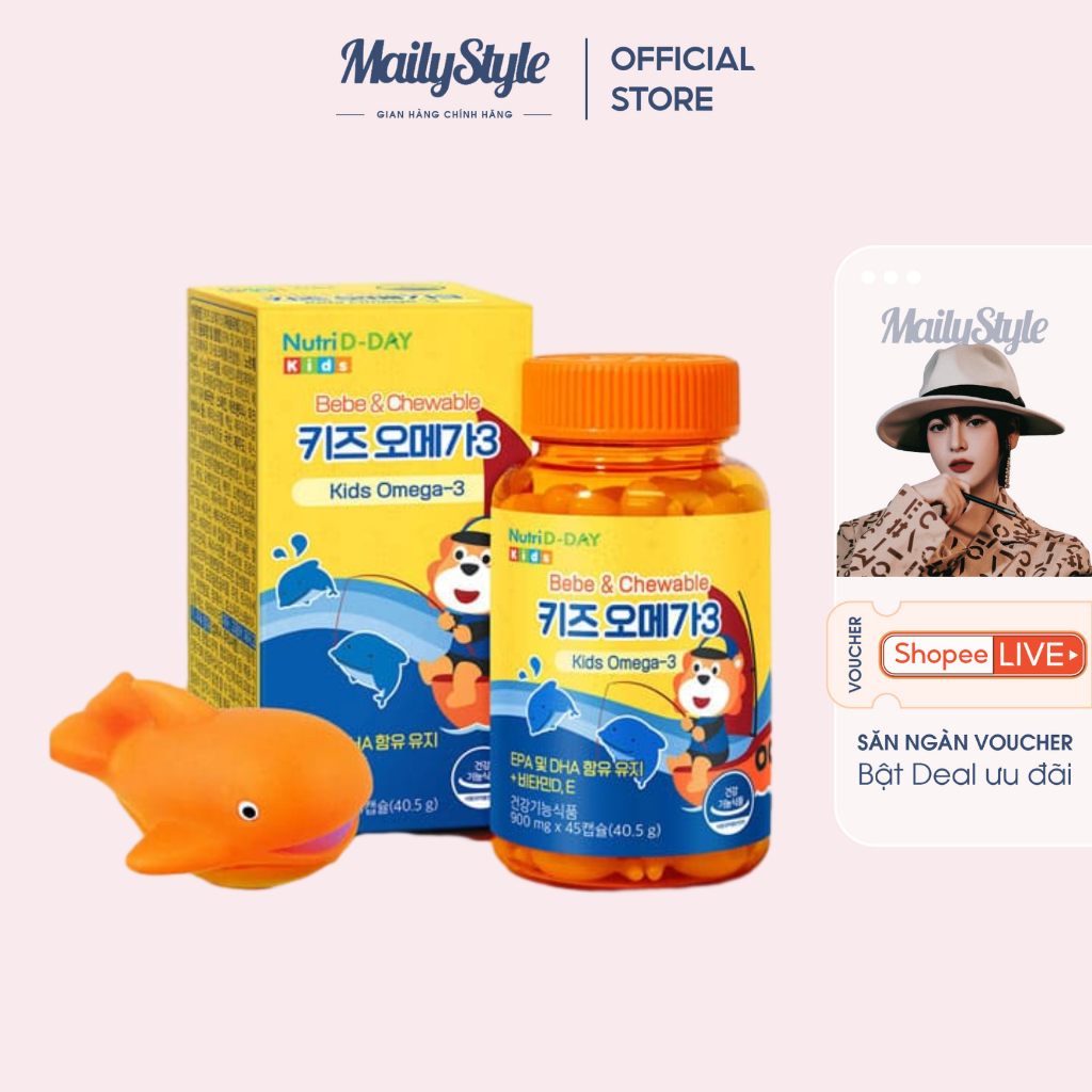 M03_Viên Kẹo Bổ Sung Omega 3 Cho Bé (45 viên)