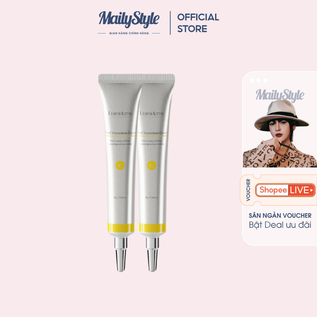 M57_Kem Đêm Dưỡng Trắng Da Vitamin C 25% Lumiderm ( KHÔNG VỎ)