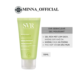 Svr sebiaclear gel moussant làm sạch & loại bỏ tế bào chết svr sebiaclear gel moussant 55ml