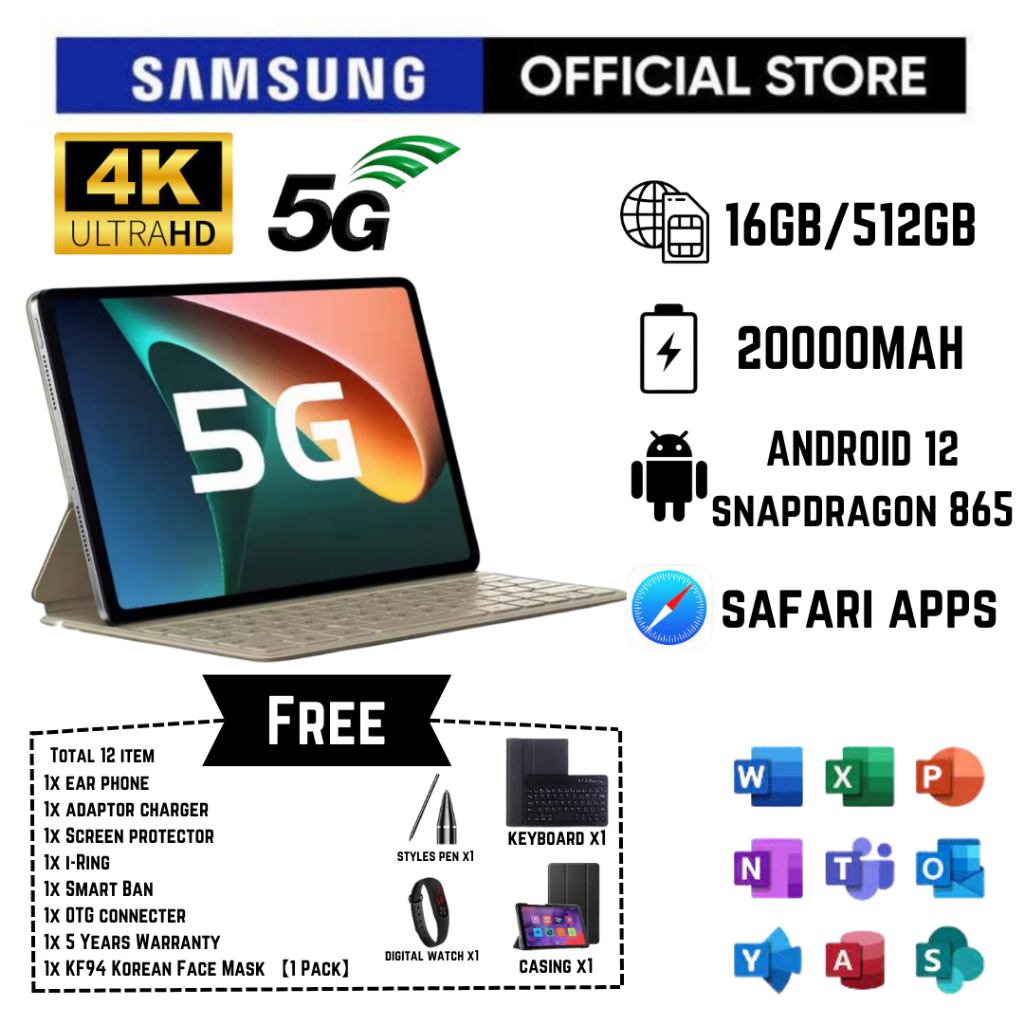 Samsung Galaxy TAB X8 (10.1 Inch) 2024 Android 13.0 16GB + 512GB Máy tính bảng thông minh Dual SIM 5G BÁN HÀNG HÀNG ĐẦU | BigBuy360 - bigbuy360.vn