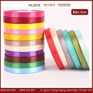 Ruy băng lụa cuộn dài 22m bản rộng 1cm/2cm/4cm đủ màu sắc đủ mẫu giá sỉ