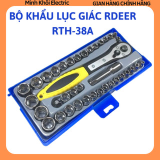 Bộ khẩu lục giác Rdeer RTH-38A 38 chi tiết,bộ tuýp khẩu sữa chữa,bộ dụng cụ đồ nghề sửa chữa,bộ dụng cụ sửa chữa xe máy