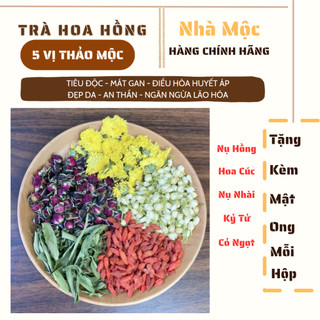 Trà hoa hồng dưỡng nhan - giảm stress gói dùng thử