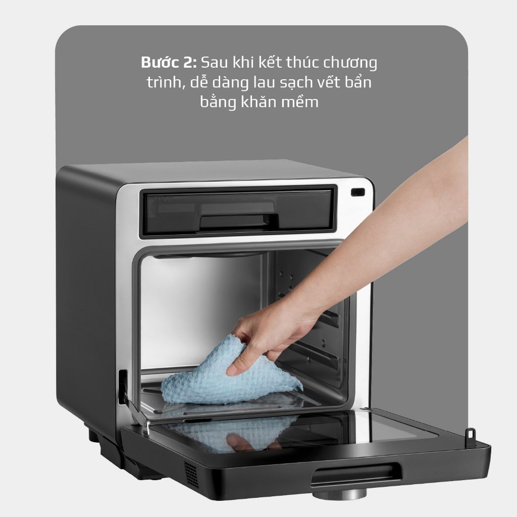 Nồi Chiên Hơi Nước OLIVO SF16 PRO 56 Chương Trình Cài Sẵn, Dung Tích 16L, Phụ Kiện Trục Xiên Quay, tặng kéo karlin