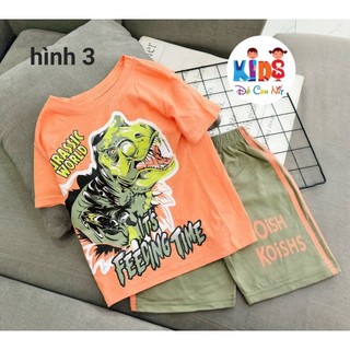 Bộ tay ngắn thun cotton hàng xuất khẩu cho bé trai - Đồ bộ bé trai