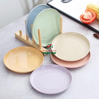 [THỊNH TÂM] Dĩa Nhựa Lúa Mạch Vuông Tròn Nhỏ