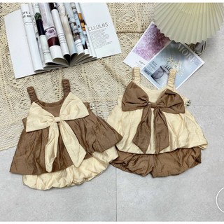 Bộ quần áo 2 dây chất liệu cotton thoáng mát thấm hút mồ hồi tốt từ 16-24kg