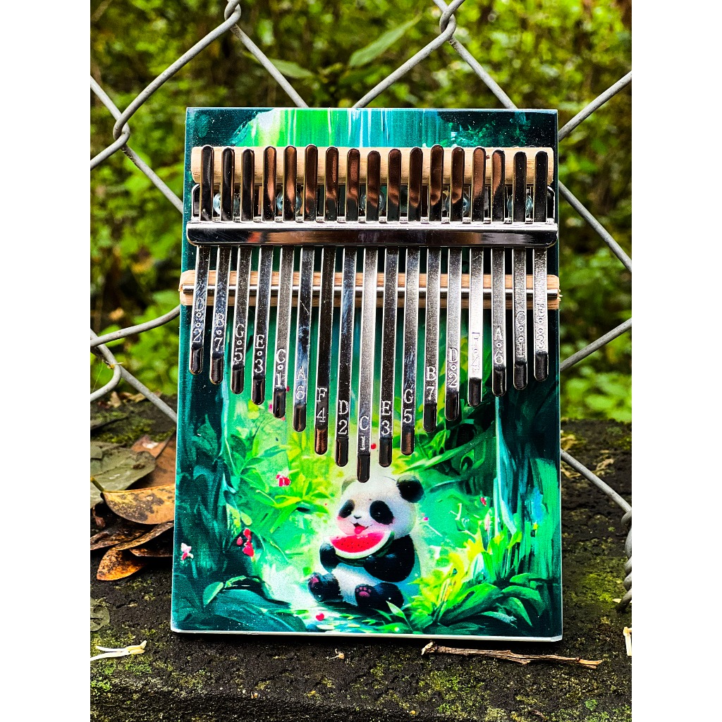 Đàn kalimba 17 phím , kalimba 17 phím nguyên khối, kalimba giá rẻ, tặng dán phím sắc màu, full phụ kiện