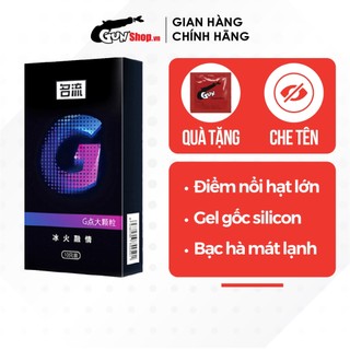Bao cao su Mingliu G Tím điểm nổi, bạc hà mát lạnh hộp 10 cái | GUNSHOP VIỆT NAM