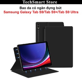 Bao da có ngăn đựng bút samung galaxy tab s9/tab s9+/s9 ultra