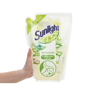  NƯỚC RỬA CHÉN SUNLIGHT MUỐI KHOÁNG & LÔ HỘI TÚI 2.1KG và Sunlight matcha trà Nhật 