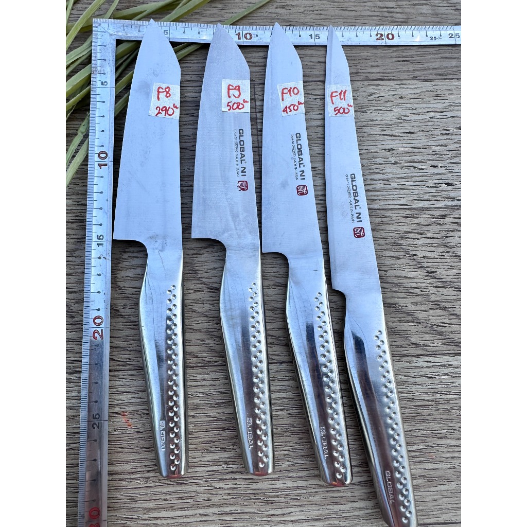 DAO GLOBAL NI- UKON NHẬT BẢN,hàng thanh lí, lỗi vết sướt , vết hàn ( shop đã sử lí đẹp) dao đã mài