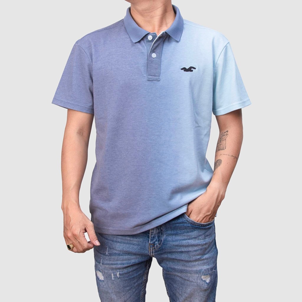 Áo Thun Polo Hollister Họa Tiết Ombre - Thời Trang