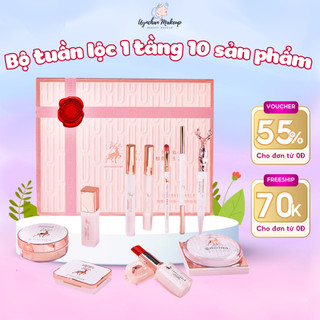 Bộ trang điểm tuần lộc set makeup kèm túi đựng đầy đủ quà tặng ý nghĩa, set quà cho bạn gái bạn nữ