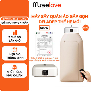 Máy Sấy Quần Áo DELADEP Đa Năng Gấp Gọn, Tia Khử Trùng Khử Khuẩn, 2 Chế Độ, Tiết Kiệm Diện Tích