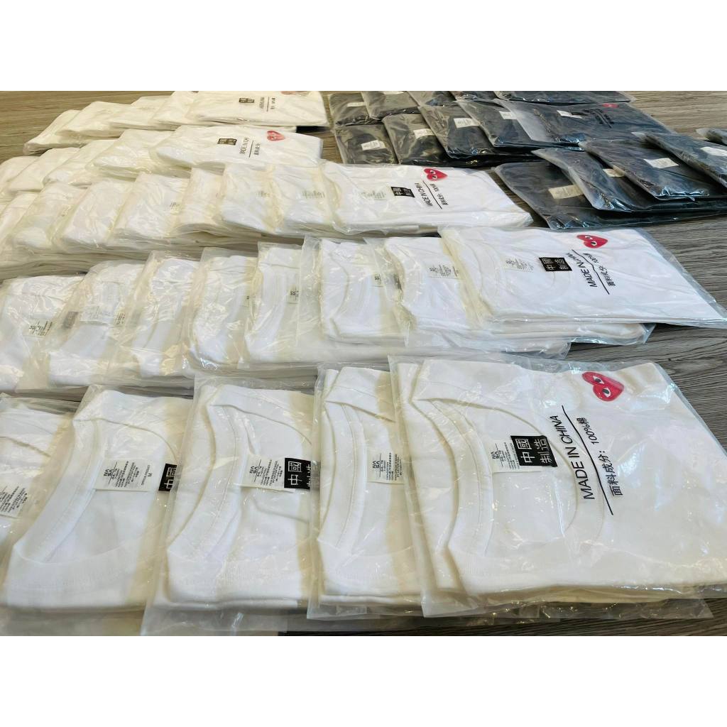 Áo Thun Play Heart CHÍNH HÃNG, Áo Phông Unisex Tay Ngắn,Hottrend, Áo Thêu Trái Tim, Đơn Giản Dễ Phối Đồ KÈM ẢNH THẬT